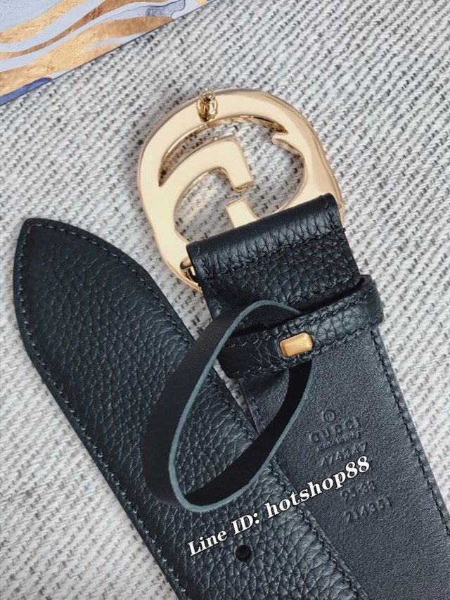 Gucci經典男士皮帶 474347 古奇荔枝紋牛皮腰帶  jjp2267